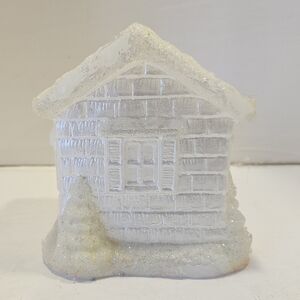 Khols Christmas Church Candle White Large Candle Christmas Decor Glittered Cute